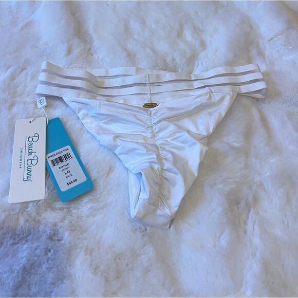 BEACH BUNNY SHEER ADDICTION SKIMPY BOTTOM.. - Picture 4 of 5